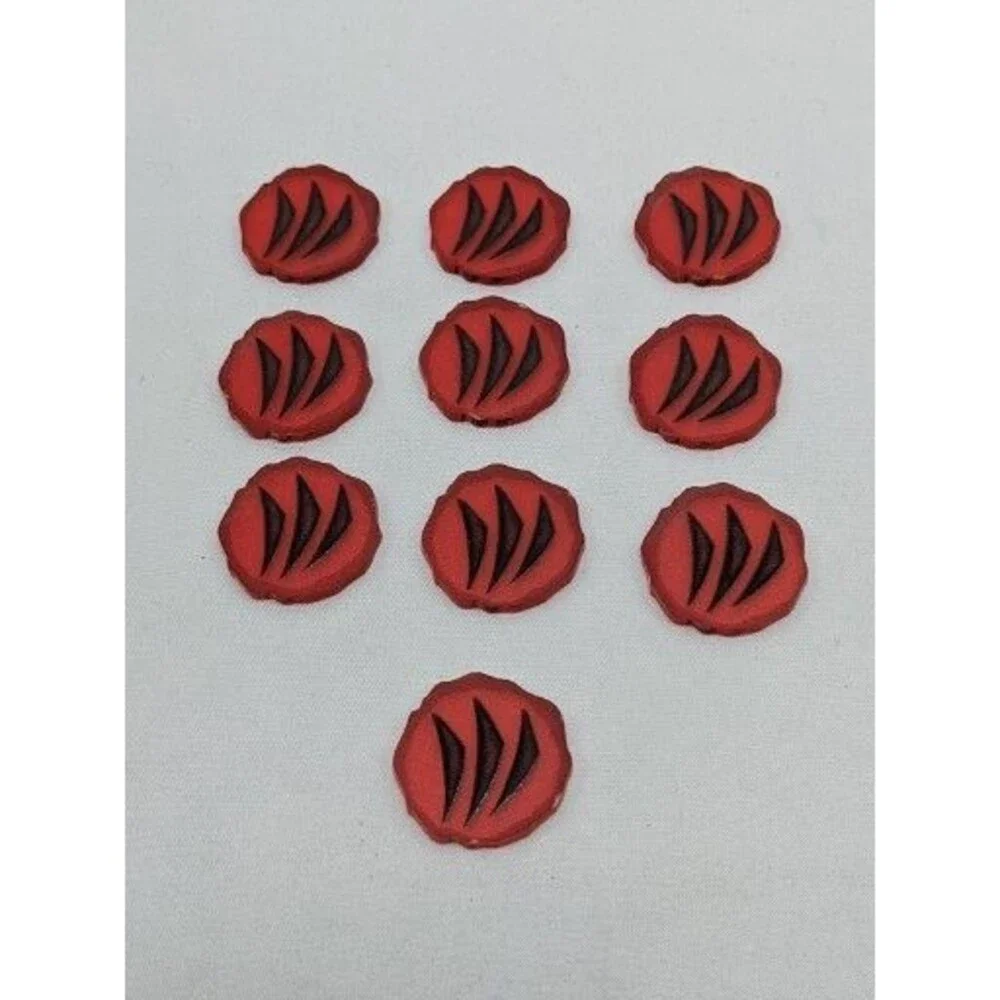 Lot Of (10) Spirit Island Acrylic Animal Element Tokens